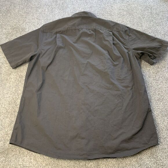 Double Pump Western Pearl Snap Shirt Mens Button Up Plain Black Size L Large - Picture 3 of 10